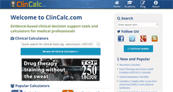 Desktop Screenshot of clincalc.com